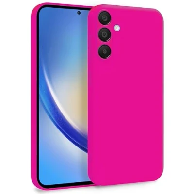 Afbeelding van MyGadget Beschermhoes voor Samsung Galaxy A35 5G, zachte siliconen, dubbellaags, met camerabescherming en krasbestendige binnenvoering, magenta rood