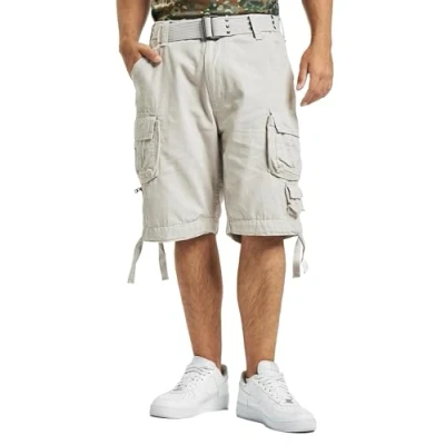 Image de Brandit Savage Vintage Shorts Noir, Vieux Blanc, XXL