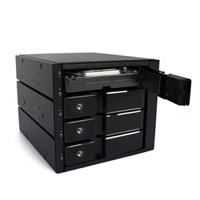 Afbeelding van FANTEC H 2186 BP SA3141 SAS+SATA harde schijf cover voor 4 x 3,5 inch, zwart