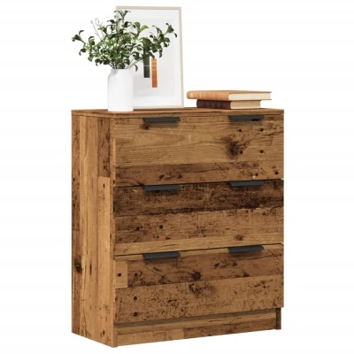 Afbeelding van vidaXL Dressoir 60x30x70 cm bewerkt hout oud houtkleurig