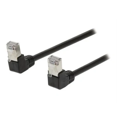 Image de Valueline Câble réseau RJ 45 (M) pour 3 m SF/UTP CAT 5e moulé noir