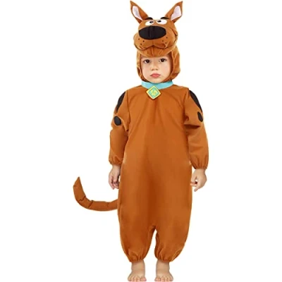 Afbeelding van FUNIDELIA Scooby Doo kostuum voor baby Maat: 69 80 cm Bruin