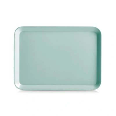 Afbeelding van Zeller dienblad rechthoek aqua blauw kunststof 24 x 18 cm