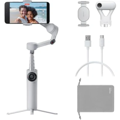 Afbeelding van INSTA360 Flow 2 AI Tracker Bundle Stone Gray