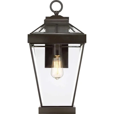 Afbeelding van Quoizel LED Wand Buitenlamp Ravine 1X E27 Max 60W IP44 Dimbaar Western Bronze