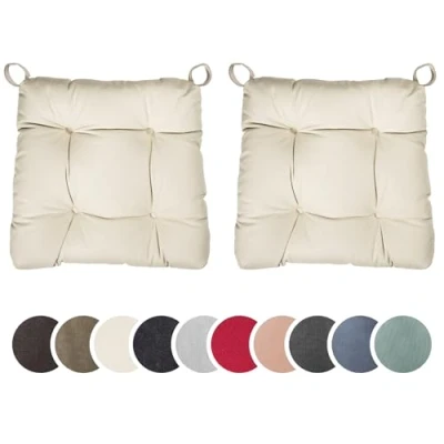 Afbeelding van sleepling 196507 Set van 4 Eva stoelkussens voor binnen en buiten Met klittenbandsluiting 100% polyester Gemaakt in de EU Afmetingen : 40 (voor) 35 (achter) x 38 7 cm Zwart