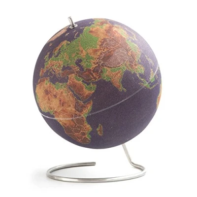 Afbeelding van SUCK UK Grote wereldbol, kurk, meerkleurig, 30 x 25 cm