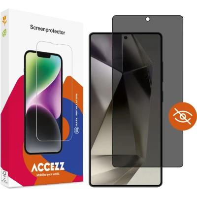 Afbeelding van Accezz Screenprotector Geschikt voor Samsung Galaxy S25 Ultra Gehard glas Privacy