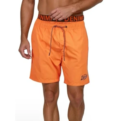 Afbeelding van DENIMFY Heren Short DFNeo bequem Oranje 3XL Volwassenen Zwembroek Zwemshort