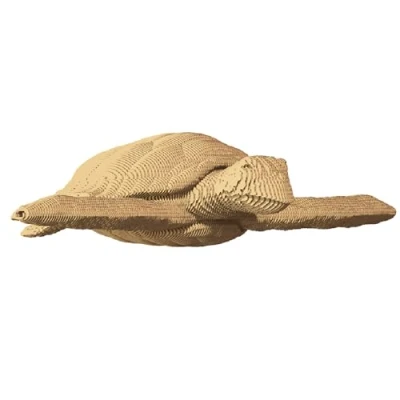 Afbeelding van CARTONIC Turtle 3D puzzel Speelgoed DIY Creatief Karton Kinderen en volwassen Schildpad