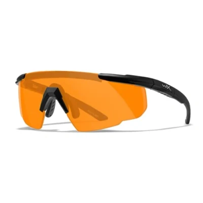 Afbeelding van Wiley X Saber Advanced Uniseks zonnebril Mat zwart/vermiljoen maat M/L,