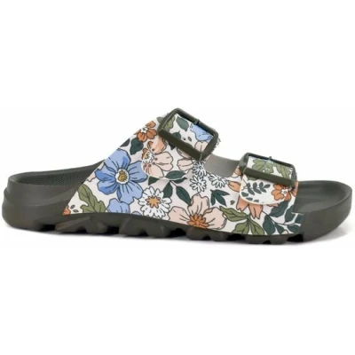 Afbeelding van Goby Floral Dames Sandalen Bloemen Print Vegan Leer Maat 37
