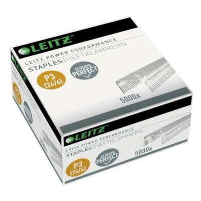 Afbeelding van Nieten Leitz P3 24/6 verzinkt 5000 stuks