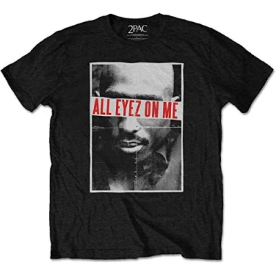 Afbeelding van Tupac All Eyez Heren T shirt L Zwart