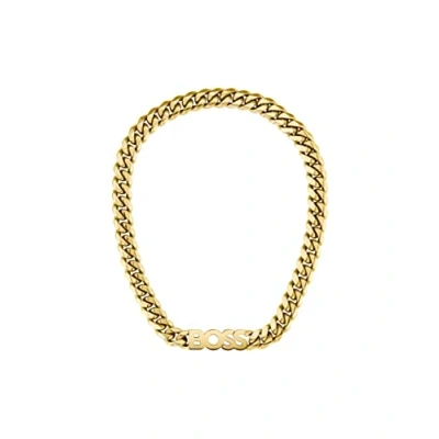 Afbeelding van BOSS Kassy Unisex Ketting goldcoloured, Maat: One Size, Gold coloured