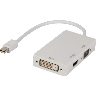 Afbeelding van Valueline Mini DisplayPort naar HDMI, DVI en VGA adapter 0,20 meter