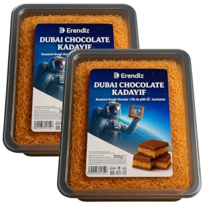 Afbeelding van Pufai, Kadayif Knapperig en gegrild engelenhaar (deegdraden) ideaal voor Dubai chocolade, als graanvulling yoghurt, 200 gram, 2