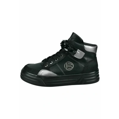 Afbeelding van Bagatt GINA Sneakers hoog Black metallics, Dames, Maat: 37, metallics Leer