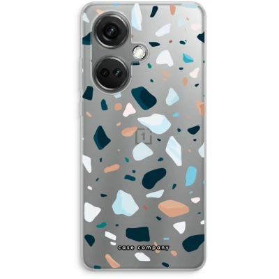 Afbeelding van Case Company® hoesje geschikt voor OnePlus Nord CE 3 Terrazzo N13 Soft Cover Telefoonhoesje Bescherming aan alle Kanten en Schermrand