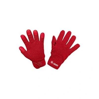 Afbeelding van Spelershandschoenen fleece Rood / 9