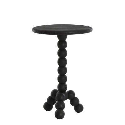 Afbeelding van Light &amp; Living Bijzettafel VEGLIO Ø35x54cm Zwart