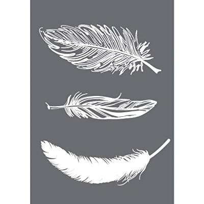 Image de Pochoir My style A5 Plumes
