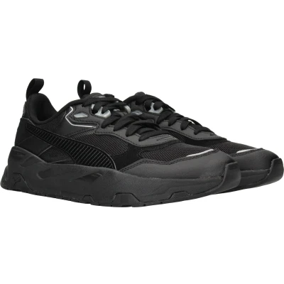 Afbeelding van Puma Trinity Sneakers laag, Heren, Maat: 47, Black/silver Kunststof/ textiel