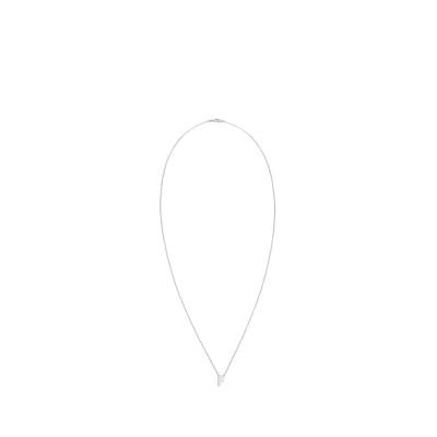 Afbeelding van Elli Buchstabe F Initialen Trend Minimal Ketting, Dames, Maat: 45, Silber