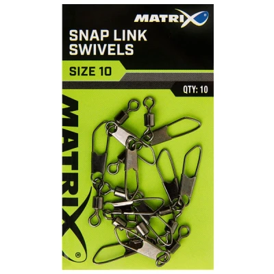 Afbeelding van Matrix Snap Link Swivels (10 pcs) Maat : 14