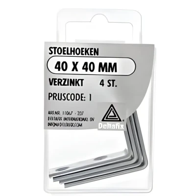 Afbeelding van Deltafix stoelhoek verzinkt 40 x mm 4 st.