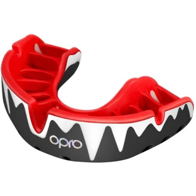 Afbeelding van OPRO Platinum Elite Fit Fangz Mouthguard Geavanceerde bescherming Zwart
