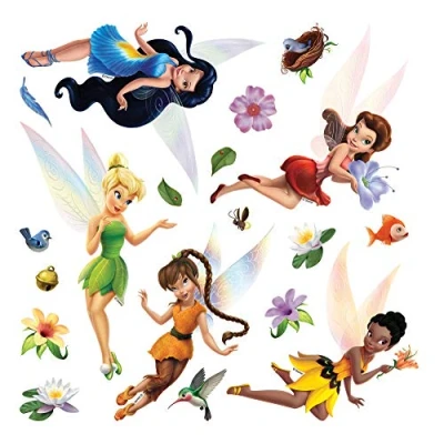 Afbeelding van AG Design DKS 1096 Muursticker kinderkamer Disney feeën meisjesdecoratie 30 x cm
