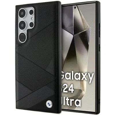 Afbeelding van BMW Backcase hoesje geschikt voor Samsung Galaxy S24 Ultra Effen Zwart Leer