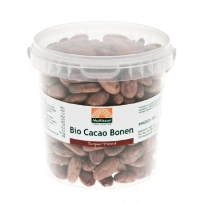 Afbeelding van Mattisson Biologische Rauwe Cacaobonen 450 g