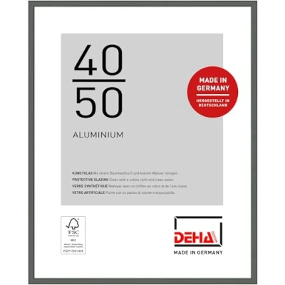 Afbeelding van DEHA Design Fotolijst Boston, 40x50 cm, Contrasterend grijs