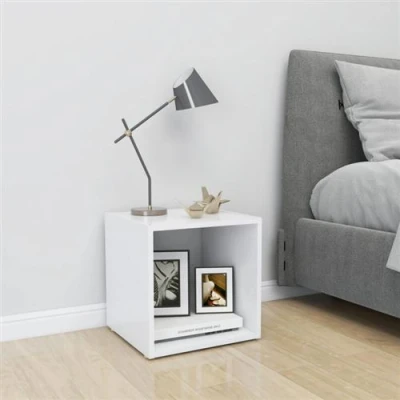 Afbeelding van vidaXL Tv meubel 37x35x37 cm bewerkt hout wit