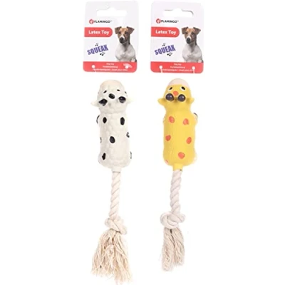 Afbeelding van Flamingo Sjan Speelgoed Honden Hs Latex Multi 21cm Assortiment 1st 131322
