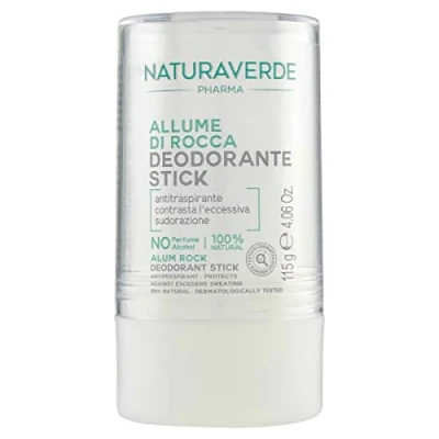 Afbeelding van Naturaverde Pharma Deodorantstick, steenaluin voor de gevoelige huid, 100% natuurlijk, 115 g