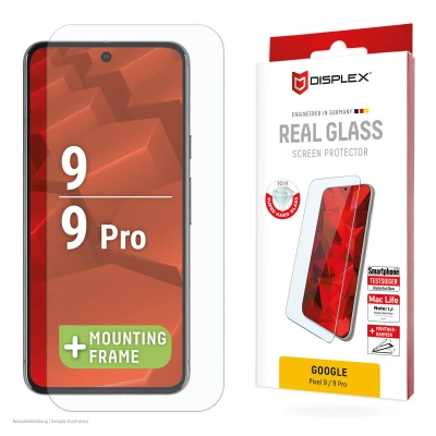 Afbeelding van Displex Real Glass, 2D Panzerglas (1 Stuk, Google Pixel 9, 9 Pro Fold), Smartphone beschermfolie, Transparant