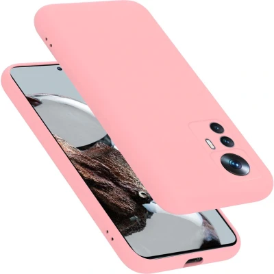 Afbeelding van Cadorabo Hoesje geschikt voor Xiaomi 12T / PRO in LIQUID ROZE Beschermhoes gemaakt van flexibel TPU silicone Case Cover