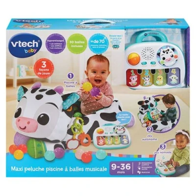 Image de Jeu d&#039;éveil Vtech Baby Maxi peluche piscine à balles musicale