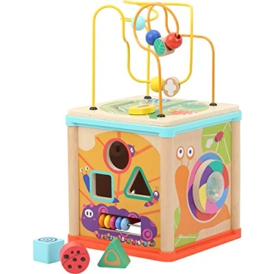Afbeelding van Small Foot Activiteiten kubus Dierwereld