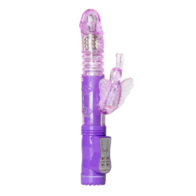 Afbeelding van Stotende Butterfly Vibrator Paars