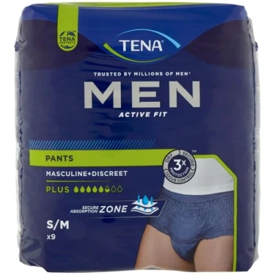 Afbeelding van TENA Men Plus Medium Incontinentiebroekje 9 Stuks