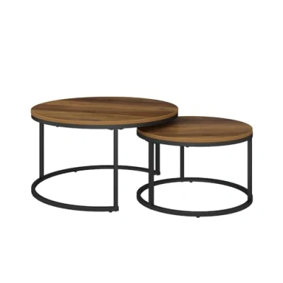 Afbeelding van Vicco Salontafelset &quot;Montreal&quot;, antiek hout, 77 x 40 cm, 2 delig