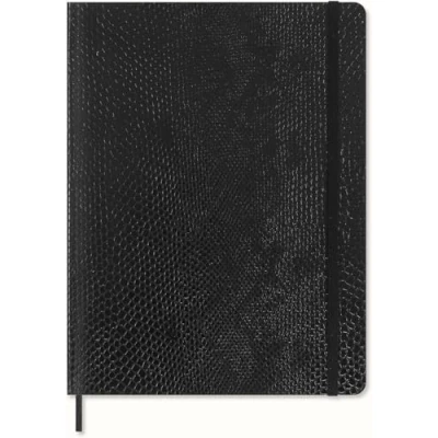 Image de Carnet ligné Moleskine Vegea Effet Python Format XL Noir
