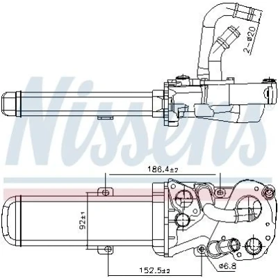 Afbeelding van Nissens EGR koeler 989412