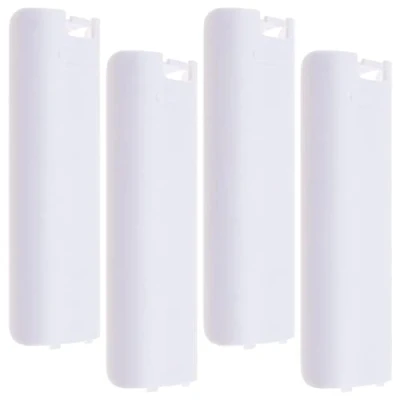 Afbeelding van Vervangend batterijdeksel voor Nintendo Wii afstandsbediening, kunststof, wit, 4 stuks