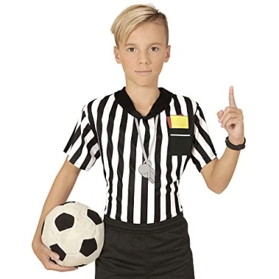 Afbeelding van Widmann Generique Voetbalscheidsrechter T shirt voor kinderen, 11 tot 13 jaar