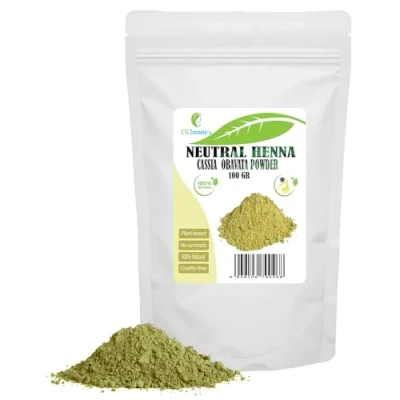 Afbeelding van Cassia Obovata poeder (Neutrale henna, cassiapoeder) 100 gr Heeft conditioner en balancerende eigenschappen voor de hoofdhuid, geeft kracht glans, verbetert het uiterlijk van haar.